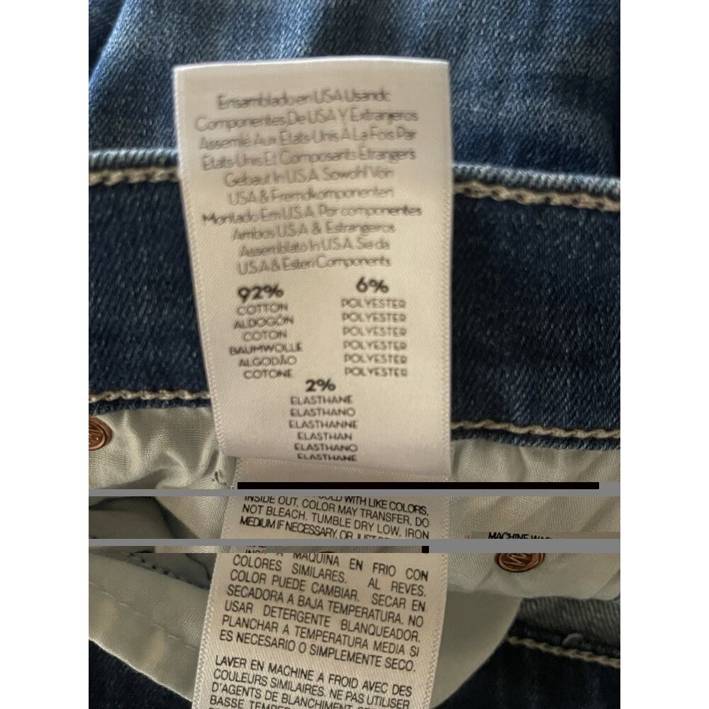 MOTHER Mid Rise Dazzler Crop Fray Squeeze It Size 27 - Picture 9 of 9